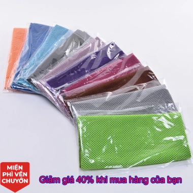 Khăn tập yoga 30x90cm - Thấm mồ hôi, khô nhanh, lạnh mát, giảm 21% chỉ 56.711 VND