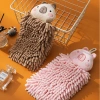 Khăn tay treo Capybara SDFG - Chenille khô nhanh, mềm, dành nhà bếp & phòng tắm 7