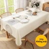 Khăn Trải Bàn Cao Cấp Chống Thấm Nước Kiểu Pháp Vải Dã Ngoại Trang Trí Bàn Cafe, Bàn Ăn, Tiện Dụng 7