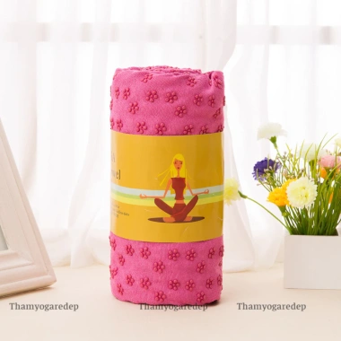 Khăn Trải Thảm Yoga Hạt Cao Su Non Siêu Bền - Giá 159.000, Tặng Túi Đựng