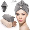 Khăn Trùm Đầu Microfiber JULEP BEAUTY - Siêu Thấm, Cài Khuy, Làm Khô Tóc, Giá 20k