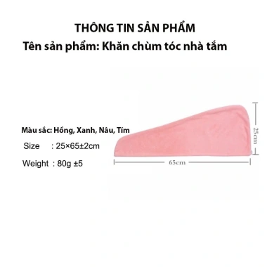 Khăn Trùm Đầu Microfiber JULEP BEAUTY - Siêu Thấm, Cài Khuy, Làm Khô Tóc, Giá 20k 9 Khăn Trùm Đầu Microfiber JULEP BEAUTY - Siêu Thấm, Cài Khuy, Làm Khô Tóc, Giá 20k 9