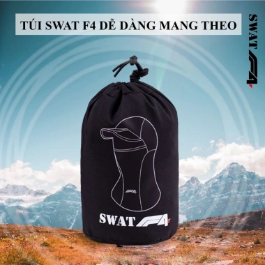 Khăn trùm đầu ninja SWAT F4/F3 chống nắng, vải co dãn thoáng khí, gấp gọn đi phượt câu cá 3