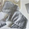 Khăn trùm đầu siêu thấm nhanh, mũ tắm Coral Fleece sợi than tre - khô tóc trong 30s 4