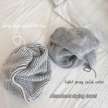 Khăn trùm đầu siêu thấm nhanh, mũ tắm Coral Fleece sợi than tre - khô tóc trong 30s 7 Khăn trùm đầu siêu thấm nhanh, mũ tắm Coral Fleece sợi than tre - khô tóc trong 30s 7