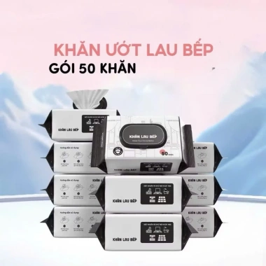 Khăn Ướt Lau Bếp 10 Gói Hương Chanh Cao Cấp - An Toàn, Tiện Lợi, Giá 59.000 VND 2