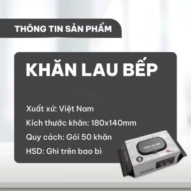 Khăn Ướt Lau Bếp 10 Gói Hương Chanh Cao Cấp - An Toàn, Tiện Lợi, Giá 59.000 VND 4