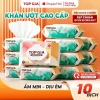 Khăn ướt Topgia 80 tờ mềm mại, không cồn, không mùi, không parabens - Giá 29.000 mẹ và bé