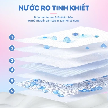 Khăn ướt Topgia 80 tờ mềm mại, không cồn, không mùi, không parabens - Giá 29.000 mẹ và bé 6