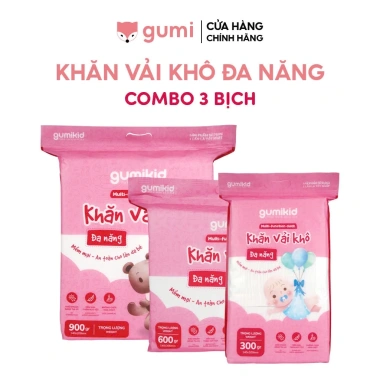 Khăn Vải Khô Đa Năng GUMI 300/600/900g Dành Cho Mẹ và Bé - Giá Ưu Đãi 54.000 VNĐ 10