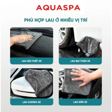 Khăn vệ sinh ô tô Microfiber siêu mềm BOSCAR 03 - Thấm hút nhanh, đa năng, chỉ 169k
