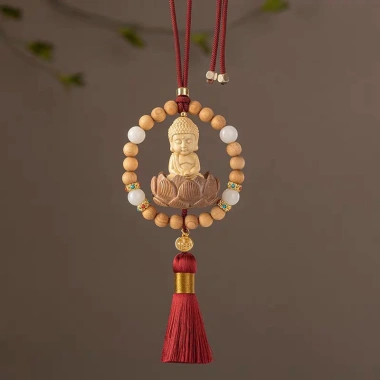 Khánh treo xe Liên Hoa Phật Như Lai và Đài Sen - Trang trí nội thất ô tô cao cấp Vạn Sự Bình An, giảm còn 76.440 VND