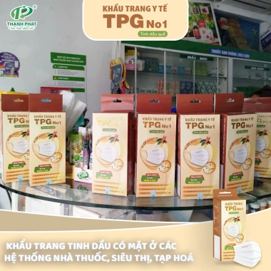 Khẩu Trang Y Tế TPG No1 Tinh Dầu Tự Nhiên Chống Say Tàu Xe - Hộp 12 Cái Trắng Giá Ưu Đãi 16.000 VND 4