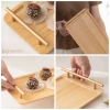 Khay Decor Tre Tự Nhiên Tay Cầm Mạ Vàng - Khay Gỗ Tre, Trà Cao Cấp 110k 5