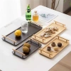 Khay Decor Tre Tự Nhiên Tay Cầm Mạ Vàng - Khay Gỗ Tre, Trà Cao Cấp 110k 6
