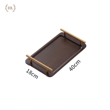 Khay Decor Tre Tự Nhiên Tay Cầm Mạ Vàng - Khay Gỗ Tre, Trà Cao Cấp 110k 9