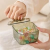 Khay Đựng Bánh Kẹo Mứt Tết 2.026 - Bộ 6 Hộp Nắp Đậy Màu Hồ Phách Sang Trọng, Giá 175k 2