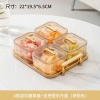 Khay Đựng Bánh Kẹo Mứt Tết 2.026 - Bộ 6 Hộp Nắp Đậy Màu Hồ Phách Sang Trọng, Giá 175k 9