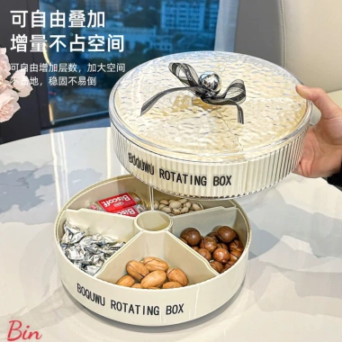 Khay Đựng Bánh Kẹo & Mứt Tết Xoay 360 Độ - Thiết kế tiện lợi, giảm còn 192k