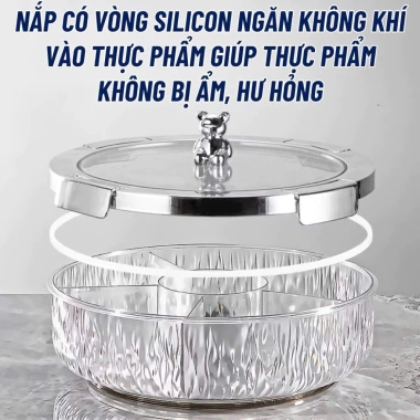 Khay Đựng Bánh Kẹo & Mứt Tết Xoay 360 Độ - Thiết kế tiện lợi, giảm còn 192k 9 Khay Đựng Bánh Kẹo & Mứt Tết Xoay 360 Độ - Thiết kế tiện lợi, giảm còn 192k 9