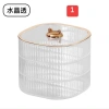 Khay đựng bánh kẹo nắp mèo FREESHIP 3 tầng trong suốt, ngăn chia tiện lợi, hộp mứt Tết nhựa giá 63.499đ, giảm còn 49.999đ 3