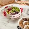 Khay Đựng Bánh Kẹo SERENDIPITY Tầng Chia Ngăn, Có Nắp, Quai Cầm Tiện Lợi - Giá Ưu Đãi 55k 6