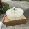 Khay đựng bánh kẹo Tết 2 tầng phong cách châu Âu, khay mứt tròn hình gấu mạ bạc - Giá chỉ 39.999đ 6