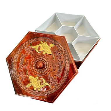 Khay đựng bánh kẹo Tết 2 tầng phong cách châu Âu, khay mứt tròn hình gấu mạ bạc - Giá chỉ 39.999đ 8 Khay đựng bánh kẹo Tết 2 tầng phong cách châu Âu, khay mứt tròn hình gấu mạ bạc - Giá chỉ 39.999đ 8