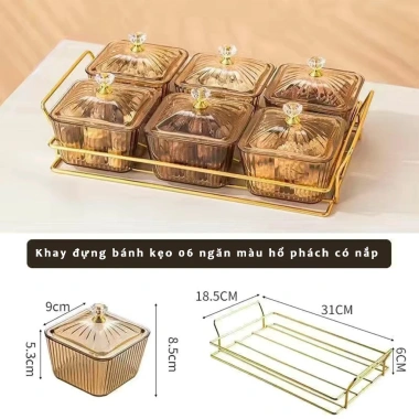 Khay Đựng Bánh Kẹo và Đồ Ăn Nhẹ Phong Cách Bắc Âu - Giá 135.000 VNĐ, Tiết Kiệm 35%
