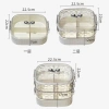 Khay Đựng Bánh Kẹo Vân Kim Cương Chia Ngăn, Hộp Mứt Hoa Quả Tết 2.026 Nắp Núm Tròn Chống ẩm 9