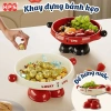 Khay Đựng Bánh Thoát Nước – Đĩa Hoa Quả Nhựa Dopamine Chân Đế HPS Giá 75.000₫