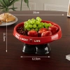 Khay Đựng Bánh Thoát Nước – Đĩa Hoa Quả Nhựa Dopamine Chân Đế HPS Giá 75.000₫ 8