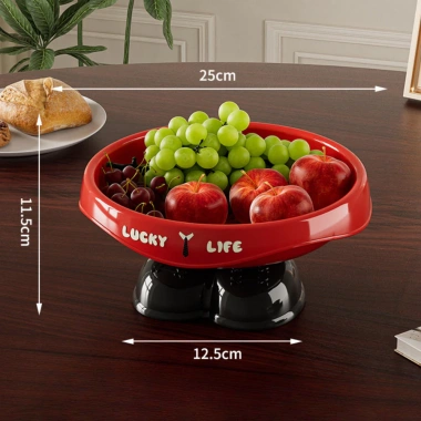 Khay Đựng Bánh Thoát Nước – Đĩa Hoa Quả Nhựa Dopamine Chân Đế HPS Giá 75.000₫ 8