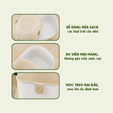 Khay Đựng Đồ Ăn Vặt 2 Tầng Hướng Dương - Rổ Lọc Nước, Đựng Trái Cây, 55.000₫ 4 Khay Đựng Đồ Ăn Vặt 2 Tầng Hướng Dương - Rổ Lọc Nước, Đựng Trái Cây, 55.000₫ 4