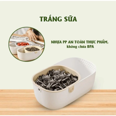 Khay Đựng Đồ Ăn Vặt 2 Tầng Hướng Dương - Rổ Lọc Nước, Đựng Trái Cây, 55.000₫