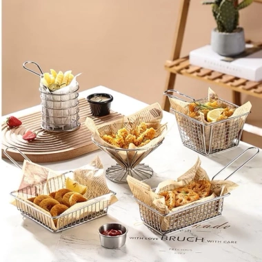 Khay đựng đồ chiên GIỎ DECOR - Khay tây, nem chua rán, giảm còn 35.000đ