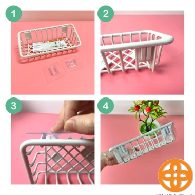 Khay đựng đồ dán tường Caro 5.700 - Tiện lợi cho nhà tắm, bồn rửa bát, bếp - Giá chỉ 11.997 ₫ 4 Khay đựng đồ dán tường Caro 5.700 - Tiện lợi cho nhà tắm, bồn rửa bát, bếp - Giá chỉ 11.997 ₫ 4