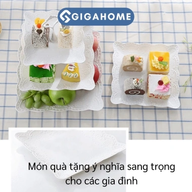Khay đựng hoa quả, mứt Tết, bánh kẹo 3 tầng GIGAHOME 9.093 - Giá ưu đãi 60.480₫ 4