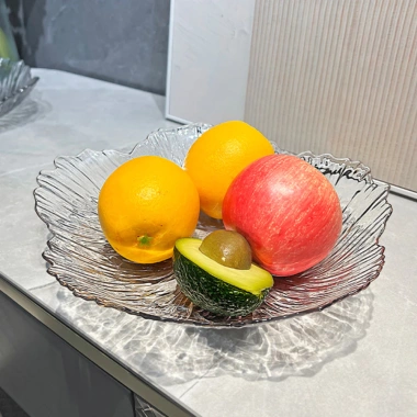 Khay đựng hoa quả trong suốt bông hoa – đĩa nhựa bày bánh kẹo Tết, mẫu mới chống vỡ 35.000đ