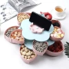 Khay đựng mứt bánh kẹo Tết 2 tầng 10 cánh xoay 360 độ - Trưng bày đẹp, chỉ 95.000 VND 3