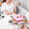 Khay đựng mứt bánh kẹo Tết 2 tầng 10 cánh xoay 360 độ - Trưng bày đẹp, chỉ 95.000 VND 4