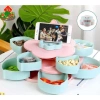 Khay đựng mứt bánh kẹo Tết 2 tầng 10 cánh xoay 360 độ - Trưng bày đẹp, chỉ 95.000 VND 7