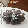Khay đựng mứt bánh kẹo Tết, bàn xoay 360° hình trái tim vân đá, tiện lợi 5