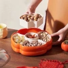 Khay đựng mứt bánh kẹo Tết hình quả hồng 4 ngăn, nắp trong suốt - Giảm còn 220.000đ 2