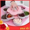 Khay Đựng Mứt Tết 2 Tầng 10 Cánh Xoay kèm Khe Đỡ Điện Thoại - Giá 95.000đ Giảm Đặc Biệt 3