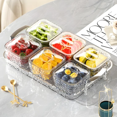 Khay Đựng Mứt Tết 2 Tầng Vân Kim Cương Cấp: Hộp Bánh Kẹo Trái Cây, 227.999₫ 5