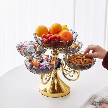 Khay Đựng Mứt Tết 5 Tầng Hiện Đại, Đơn Giản, Dùng Đựng Bánh Kẹo Hoa Quả - Giá 135k