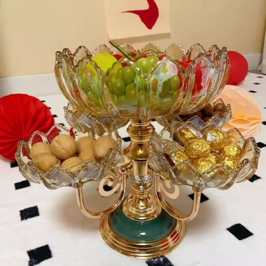 Khay Đựng Mứt Tết 5 Tầng Hiện Đại, Đơn Giản, Dùng Đựng Bánh Kẹo Hoa Quả - Giá 135k