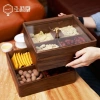 Khay Đựng Mứt Tết 6 Ngăn Gỗ Óc Chó Bền Đẹp, Kèm 6 Hũ Cao Cấp, Hộp Bánh Kẹo Sang Trọng Giá 120.000 VND 4