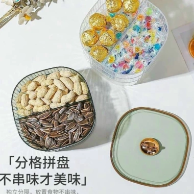 Khay Đựng Mứt Tết Bánh Kẹo Nhựa 3 Tầng Trong Suốt Ngăn Chia Tiện Lợi - 59.999₫